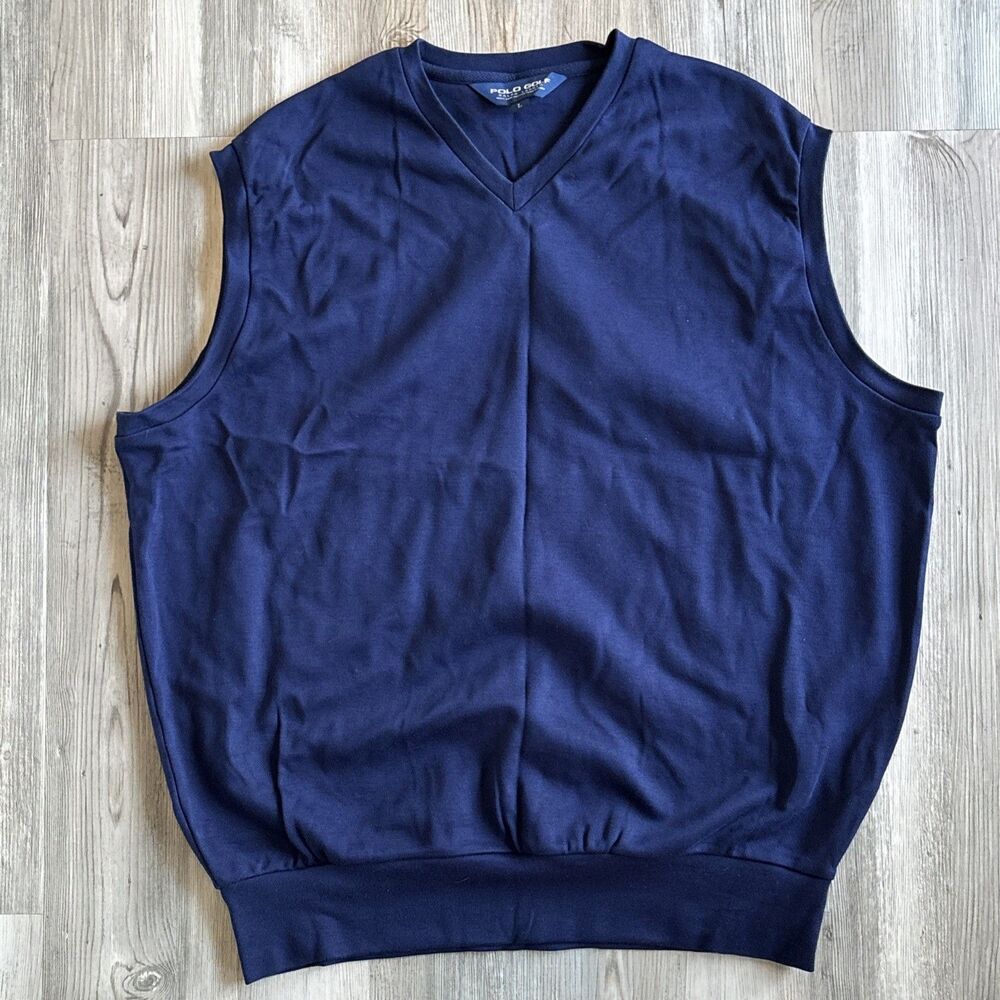 Polo Golf  Ralph Lauren V Neck Sleeveless Sweatshirt Pullover Vest Size Large
